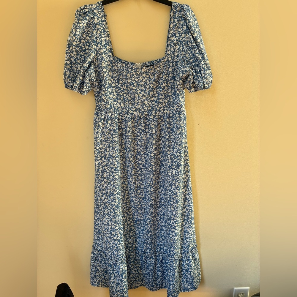 Floral Blue Dress